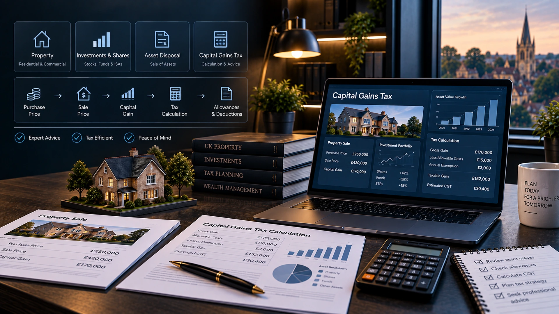 Capital Gains Tax advice for property investments and asset sales